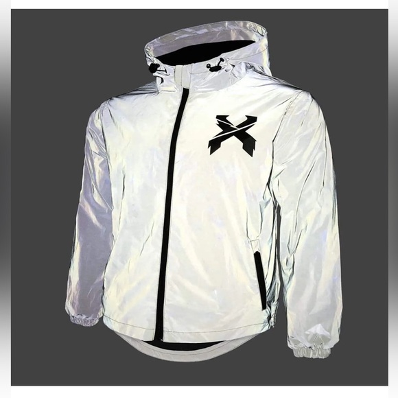 SOLD- NWT- Excision Black Reflective Tech Jacket Size Small- unisex- LAST ONE - Picture 3 of 12